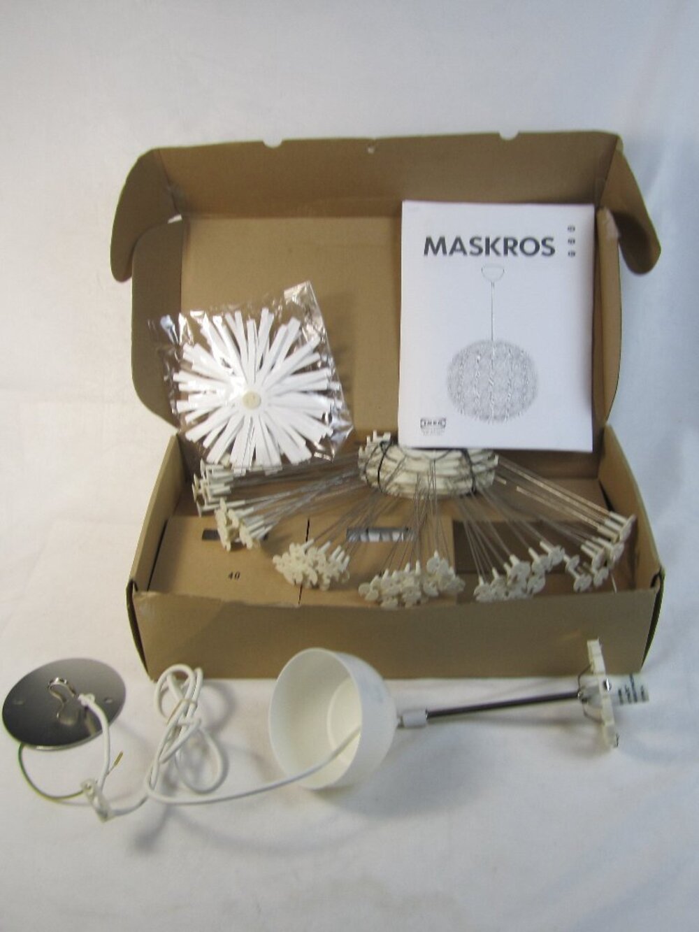 IKEA Maskros Dandelion 22" Pendant Hanging Light Fixture Arvonen - New(Open box)
